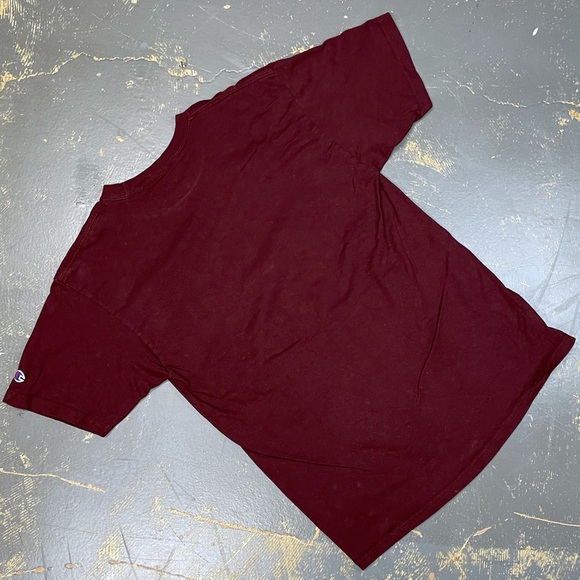 Champion Harvard Shirt NCAA Medium Maroon Center Swoosh - Picture 2 of 6